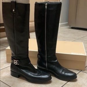 Michael Kors Black Leather Boots
